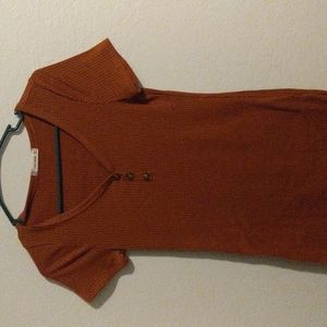 Small dark orange dress